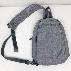 Made by Design Sling Backpack Gray RFID Blocking Organizer Multi Pocket Travel